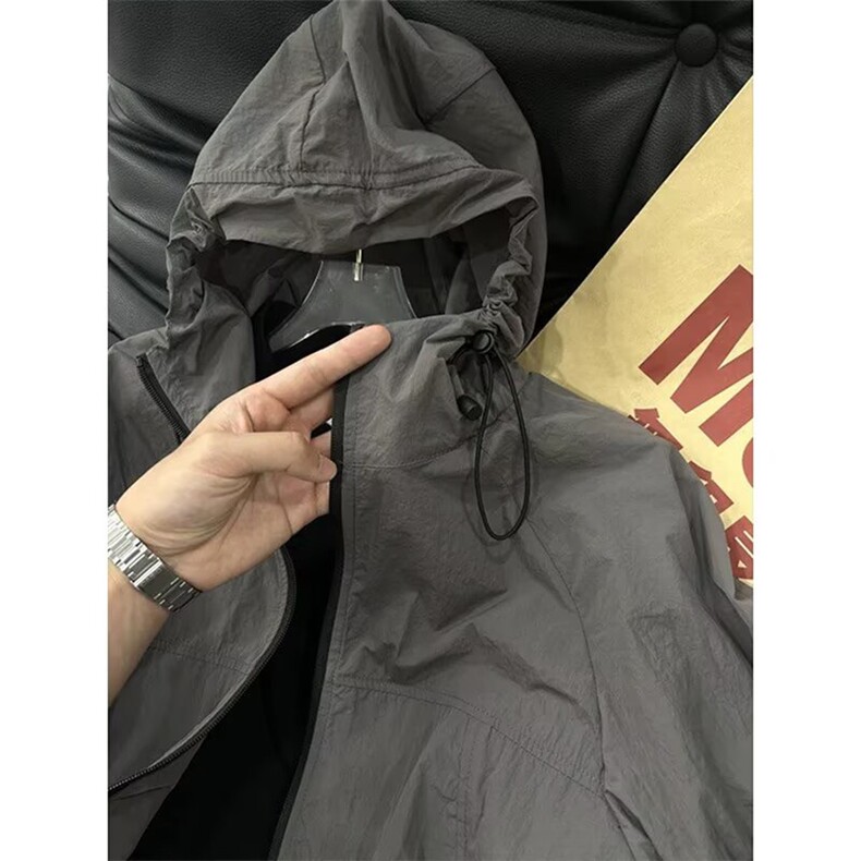 运动风衣外套男防风防雨冲锋衣春秋骑行跑步训练服防泼水连帽夹克,男装风衣,星座1210-1