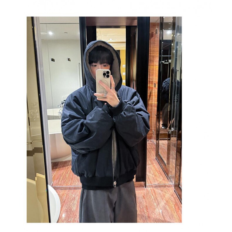 【升级款】加绒座山雕双面穿连帽派克棉服外套棉衣5186-P110网图,男装棉衣,电商B245