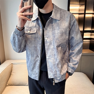 潮流皮衣外套男春秋季复古百搭拉链宽松机车服pu皮夹克潮JK2511图片