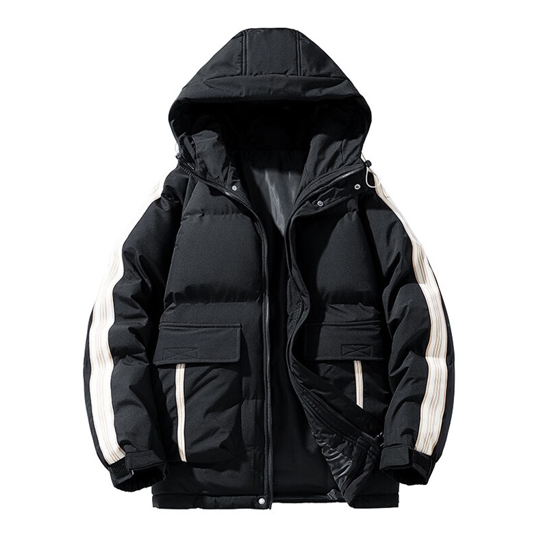 男士棉衣户外青少年连帽冲锋衣口袋棉服外套,男装棉衣,星座1206（原A206）