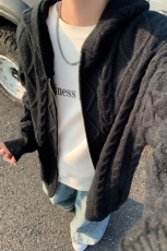 ！2025秋冬新款男士加厚开衫连帽毛衣外套针织衫MY007特P95，男装针织衫/毛衣，电商B220