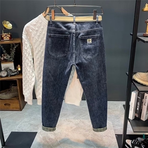 1506-1/K11811/P44潮牌高端牛仔裤潮牌低印花牛仔裤男士修身百搭