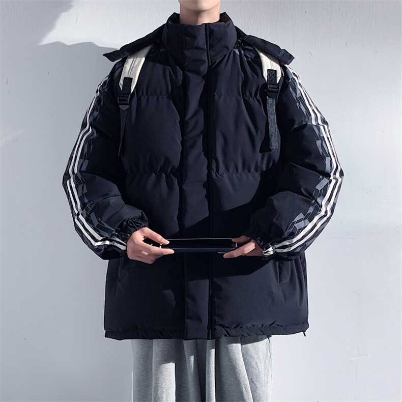 港风2026新品冬季宽松情侣装男装棉衣棉服冬装加厚外套D001-P105图片