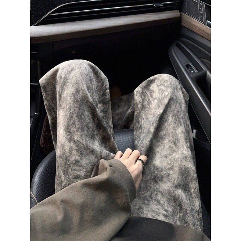 高级感潮流小众牛仔裤cleanfit美式痞帅网红裤子男女LC11522-P45，男装牛仔裤，星座1008