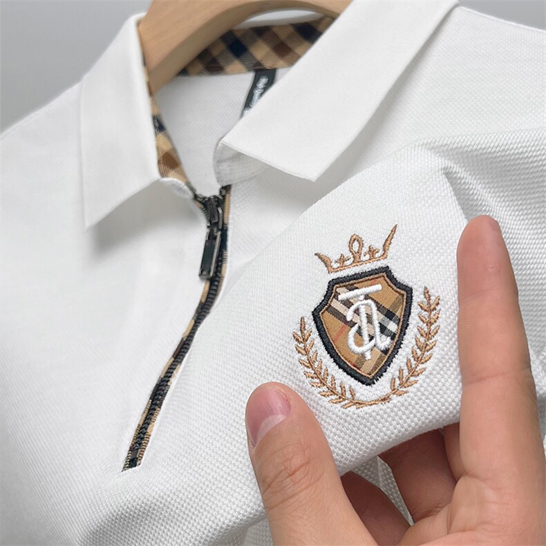 夏季男士短袖T恤时尚商务翻领polo衫男上衣服休闲纯色体恤带领,男装T恤,电商B212（原钱塘6029）
