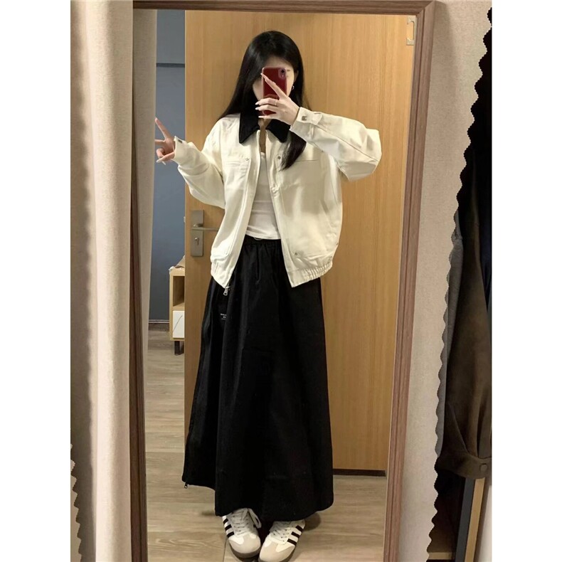 现货得物二开复古外套古着vintage哈灵顿底特律夹克JK1292-P105，男装夹克，星座1103-3