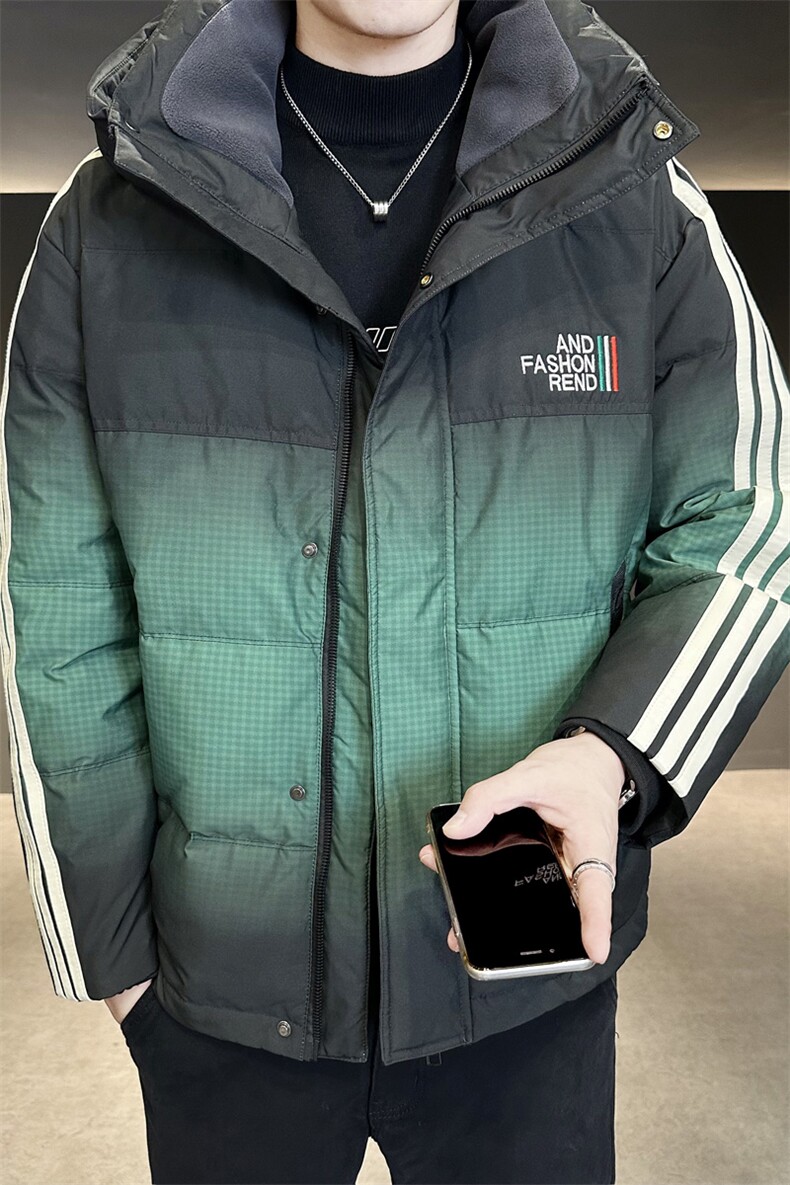 冬季新款连帽羽绒服男短款韩版面包服保暖羽绒外套Y383-P235,男装羽绒服,电商A239