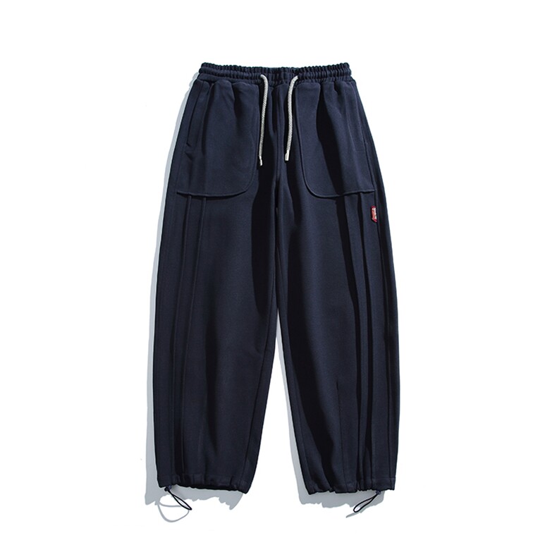2025冬季新款男装日系宽松加绒加厚运动休闲棉裤束脚卫裤P938-F88,男装休闲裤,电商A101（原外27）