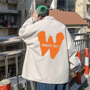 ！23秋季新款宽松大码港风黄色W夹克外套JK16115-P50控68图片
