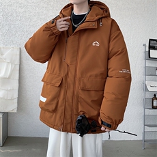 冲锋衣羽绒棉服男冬季宽松大码加厚棉衣ins潮流外套M0783-P120，男装棉衣，星座308B-2