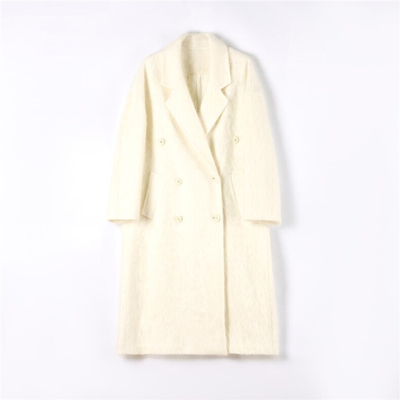 2025年秋季时尚百搭通勤简约休闲长款大衣，女装羊绒大衣，梦织秋羊绒
