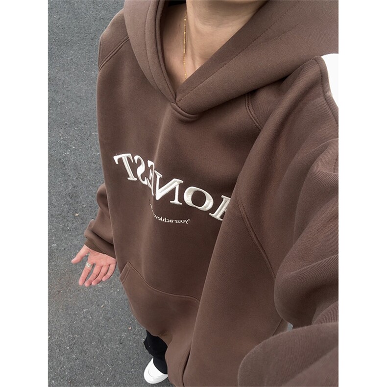 秋季新款连帽卫衣男宽松休闲拼色刺绣外套中性衣服W121-P65控98,女装短外套,星座209-2