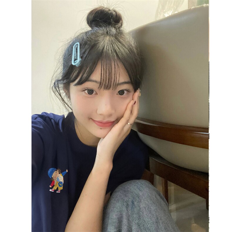 T0615-P25多巴胺童趣印花纯棉短袖初高中少女上衣宽松,男装T恤,星座617A-2