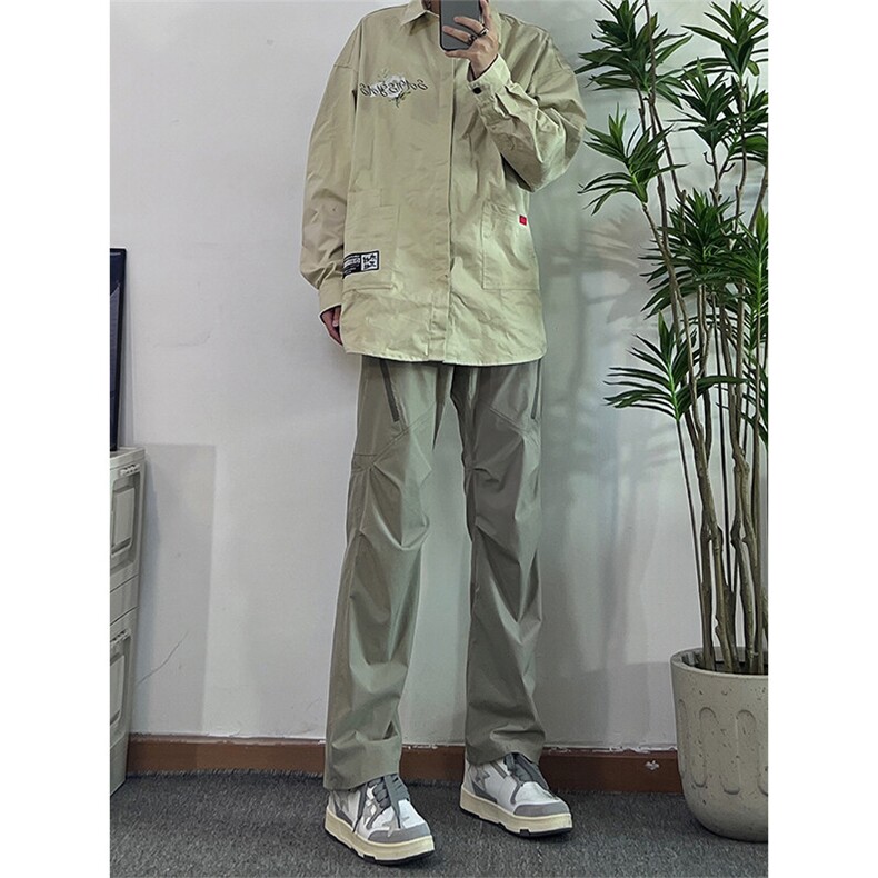 美式复古hiphop嘻哈冲锋裤潮牌,男装休闲裤,星座310A-4