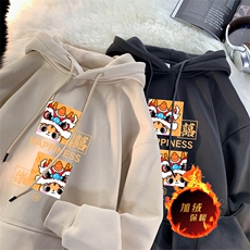 龙年卫衣冬季美式加绒加厚卫衣外套DL1729常规特P35加绒特40，男装卫衣，电商A486