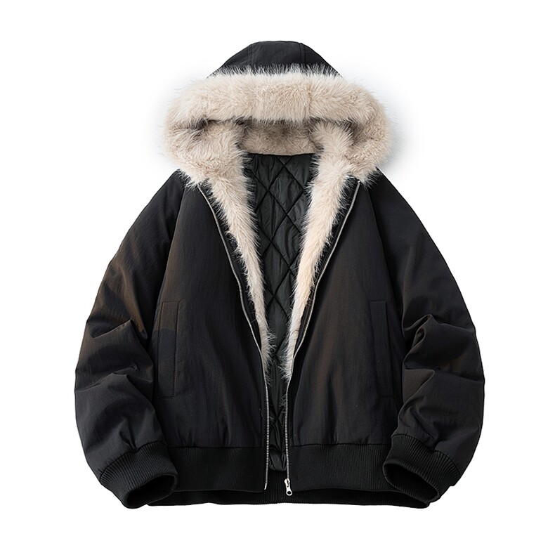 美式座山雕毛领羽绒棉服男款冬季保暖情侣棉衣外套MY2524-P95,男装棉衣,星座610（原A335）