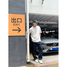 抖音得物二开240克宽松纯棉美式高街痞帅贝壳绣花工艺短袖T恤，男装T恤，电商A486-1