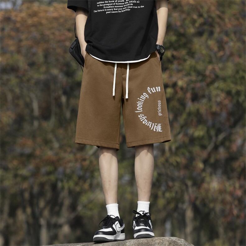 男款2026夏季高街痞帅潮牌宽松运动五分裤XD1717-特批-29,男装牛仔裤,星座718