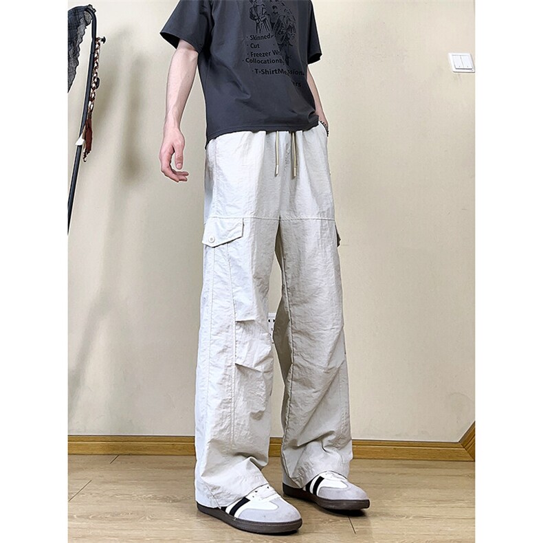A178三防面料2025新款工装裤宽松直筒XK309P45限价78,男装休闲裤,电商A178