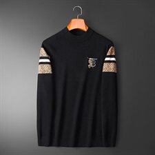 新款半高领男加厚毛衣羊毛衫半休闲针织衫打底衫0178p135，男装针织衫/毛衣，电商D222