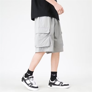 美式工装裤夏季暗黑多口袋短裤运动休闲五分裤子DK114-310B-1-P30图片