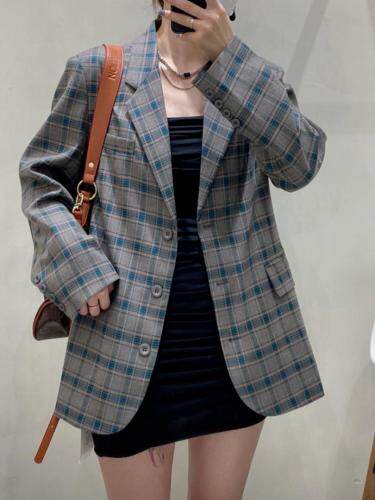 格子西装，女装西装，M&G