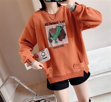 新款加厚卫衣，女装卫衣/绒衫，西子梦菲思