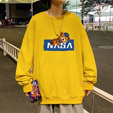 S6247-P28NASA秋季圆领卫衣男大码韩版宽松长袖外套，男装卫衣，电商A040