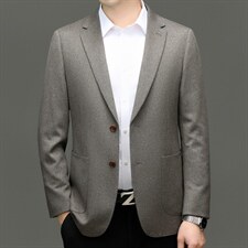XL-N8856男式秋季新款长袖简约羊毛西服休闲商务便服西装，男装西服套装，电商B360