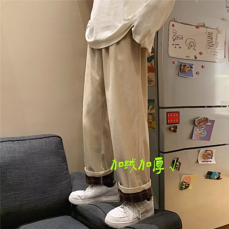 男秋季新款港风休闲裤加绒灯芯绒K1809P33,男装休闲裤,星座1116-2