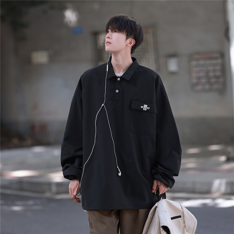 2025春季新款口袋小标品质休闲男士翻领夹克外套JK520/P35控58，男装夹克，电商A148