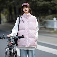 新款加厚港风晕染马甲情侣潮流保暖无袖运动立领马甲MJ2515P-50，男装棉衣，电商A128