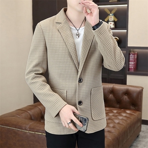 秋季新款男士高品质西装领简约百搭夹克外套上衣7901P110