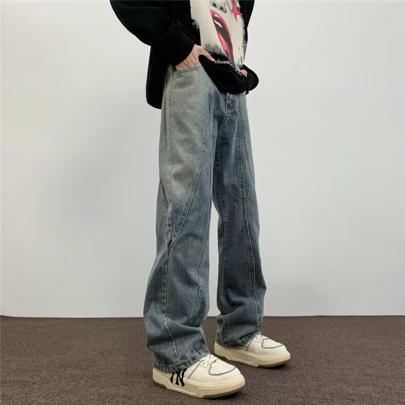 2024美式牛仔裤男款春季长裤潮B8222P45,男装牛仔裤,星座1116-2
