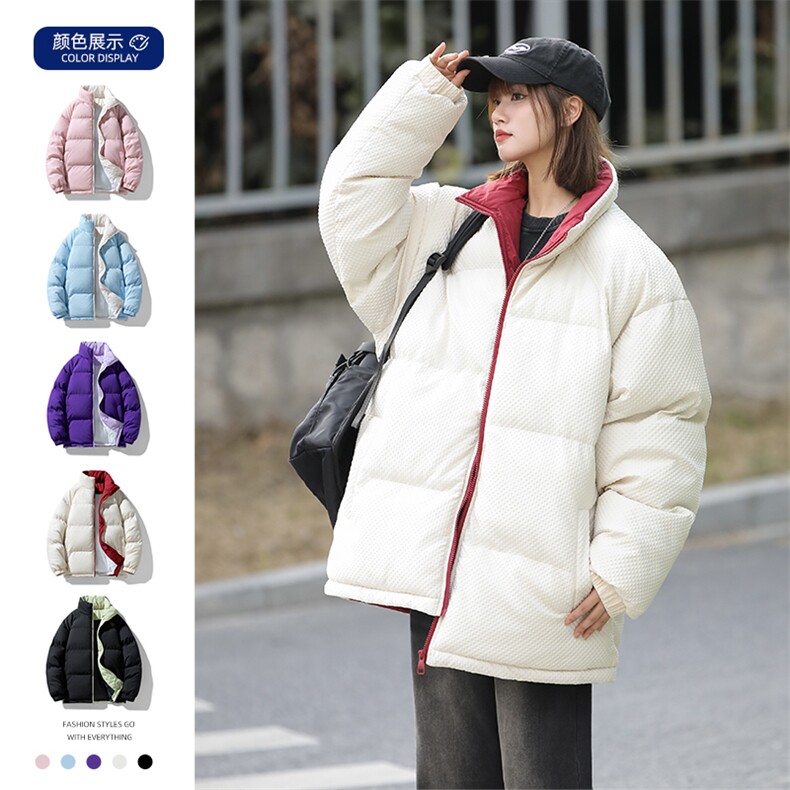 情侣面包服潮牌棉服男女加厚冬季外套轻薄防寒服棉袄M0812-P75图片