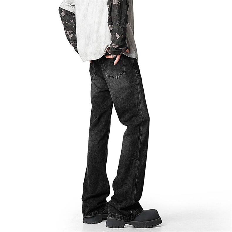 A408-24K42518-P55-X79-S-2XL2025春季主推微喇休闲直筒美式牛仔,男装休闲裤,电商A408