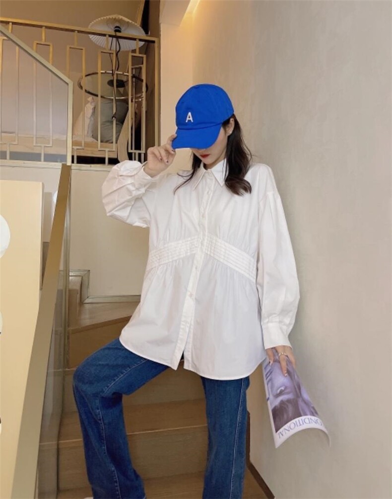 2022春款面部衬衫，女装衬衫，慕姿杨
