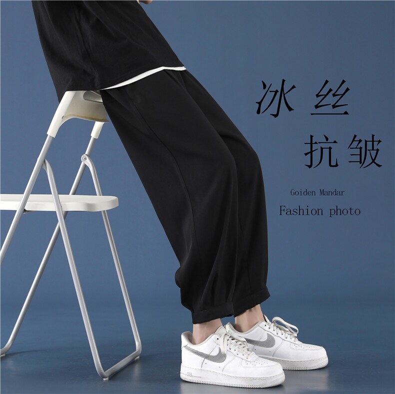 2023春新款男宽松长裤子潮流小西裤百搭坠感休闲裤  2022-特批20图片