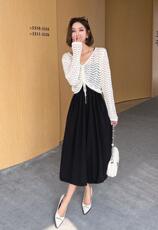 （现货）两件套连衣裙，女装连衣裙，伊娜蕾尔