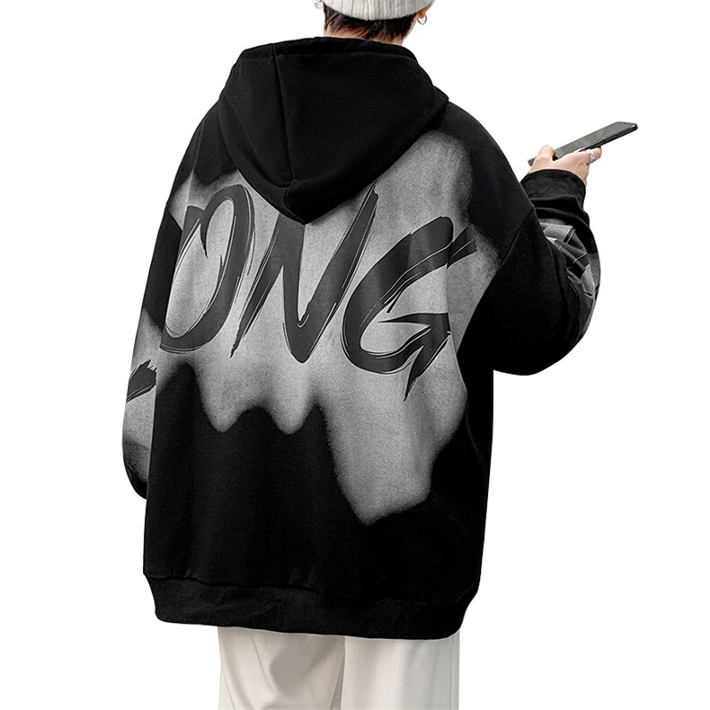 7XL-M2023春季新款港风长袖连帽卫衣外套男加肥加大码上衣控价88，男装卫衣，钱塘717(原712)