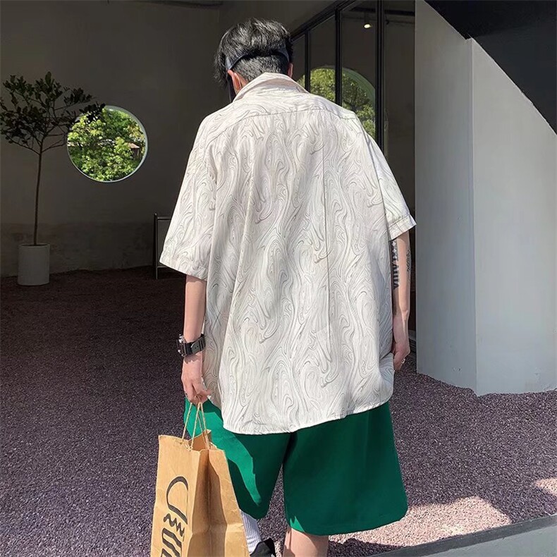 夏季短袖衬衫四面弹短袖衬衫GC19P28,男装衬衫,星座1116-2