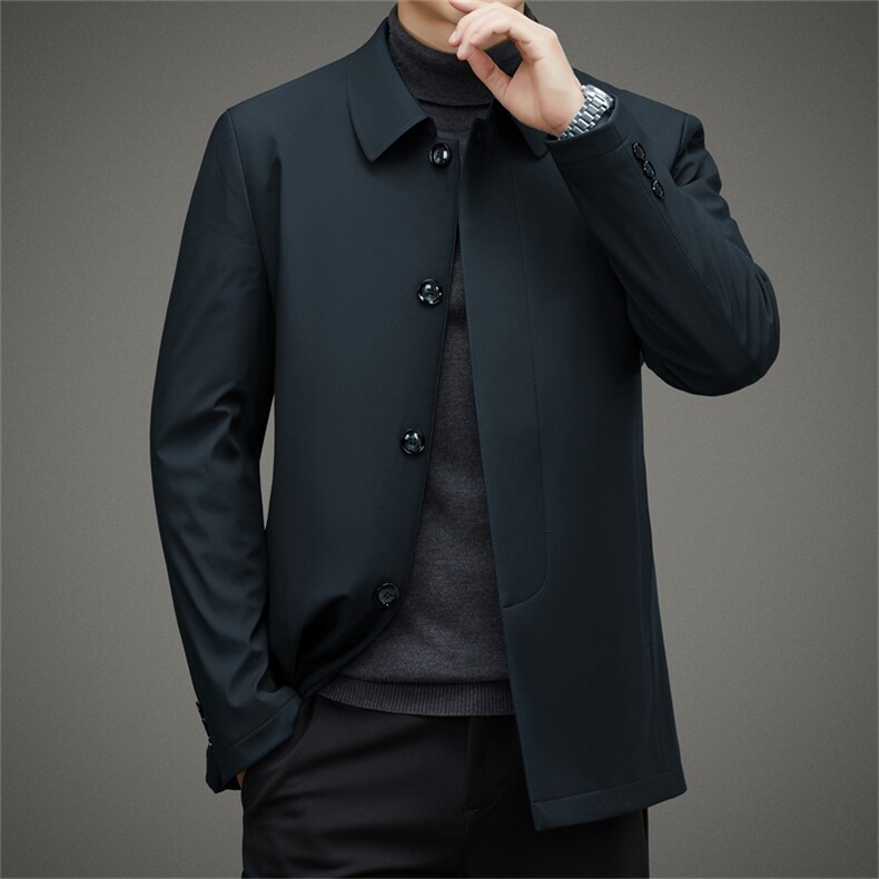 CSMF99985钱塘2020-2冬季厚款商务休闲简约中年男士棉服P112,男装棉衣,钱塘207-2