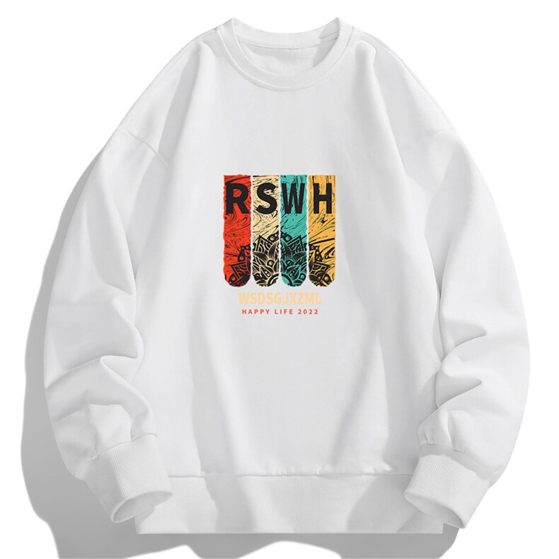 外贸跨境货源现货2025秋冬新款男士潮流印花卫衣打底大码F131-P15，男装T恤，星座1816-2（原1210–2）