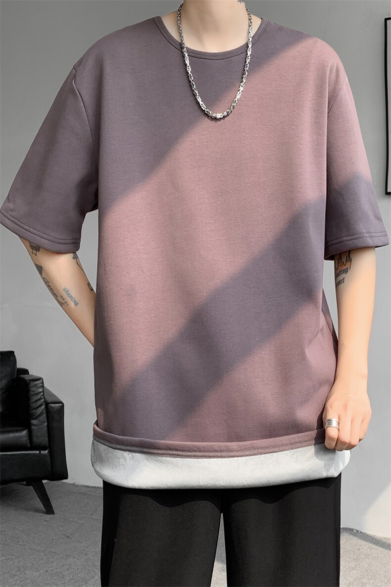 8XL-M冬季短袖男加绒加厚T恤内搭打底衫半袖打底上衣DX327P35控48,男装T恤,电商D206-1