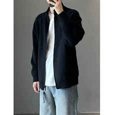 针织开衫男女韩版潮流帅气百搭宽松2025秋冬ins毛衣外套MZ806-P61，男装针织衫/毛衣，星座412-1