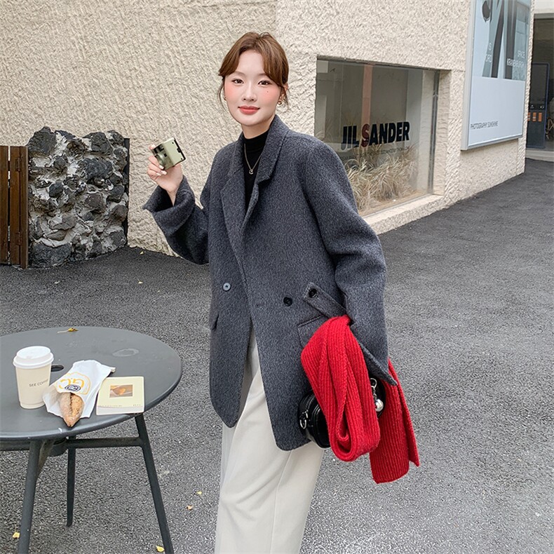 大货已出新款5036双面羊毛西装2c280-P255-K368,女装短外套,2C280