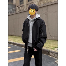 [网图慎用]飞行夹克cleanfit痞帅翻领棒球服潮5Q1092-TP4078，男装夹克，电商A102