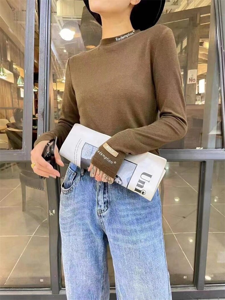 冬装新款加绒打底针织衫，其它，诱惑妳