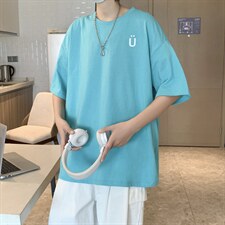 男圆领T恤宽松短袖五分袖T0004P26，男装T恤，星座1116-2