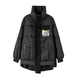羽绒服新款2022女装时尚韩版可中长款90白鸭绒2022年冬季独特设计图片